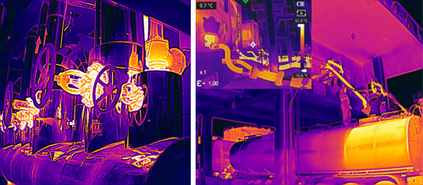 Применение инфракрасных тепловизионных камер в газовой промышленности