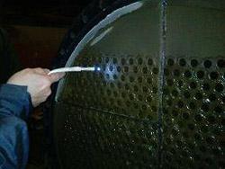 Пневмороторная очистка труб и теплообменных трубок