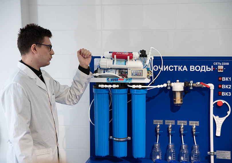 Лаборатория фундаментальных исследований физико-химических методов очистки воды Фото предоставлено пресс-службой КемГУ