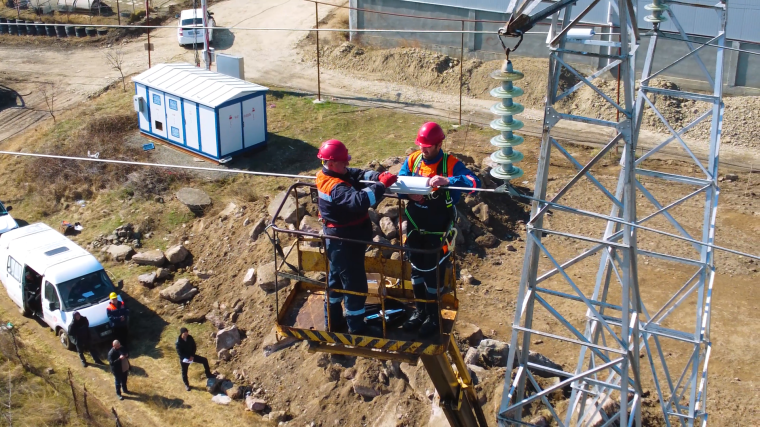 СервисЭнерджи установили 3 комплекта модуля дистанционной диагностики в Грузии на линии 110 кв. Кинеси