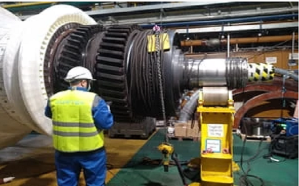 Диагностика и размагничивание парогазовой установки Simens ПГУ-400